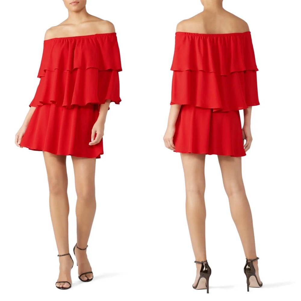 Show Me Your Mumu Triple Decker Red Romper sz Small